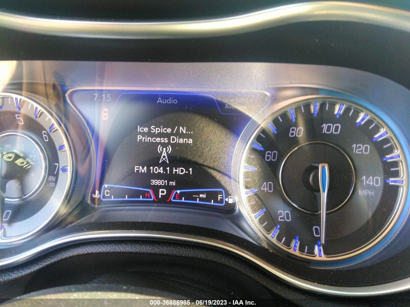 2019 CHRYSLER 300 TOURING - 2C3CCAAG3KH747231