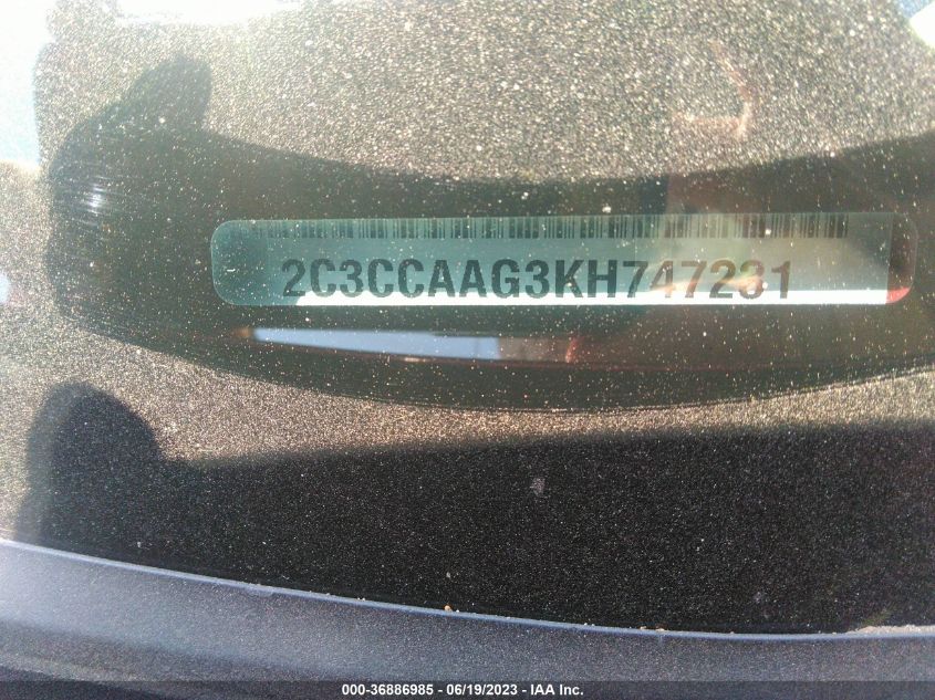 2019 CHRYSLER 300 TOURING - 2C3CCAAG3KH747231