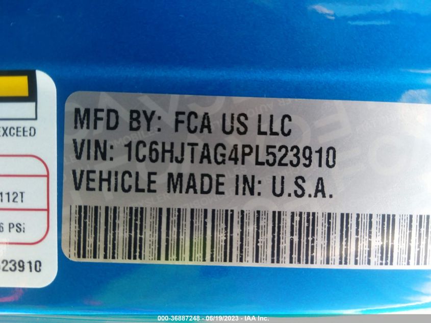 2023 JEEP GLADIATOR SPORT S - 1C6HJTAG4PL523910