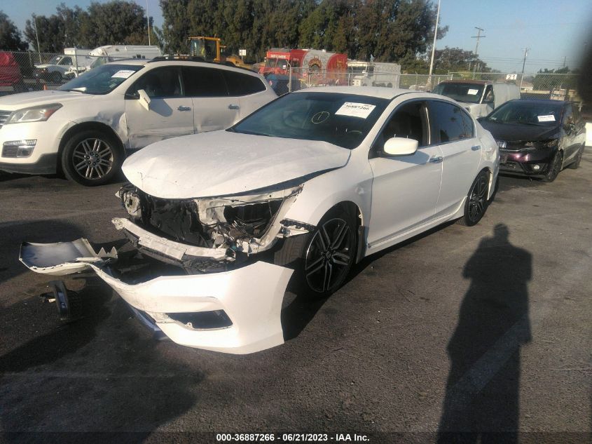 2017 HONDA ACCORD SEDAN SPORT - 1HGCR2F52HA036572