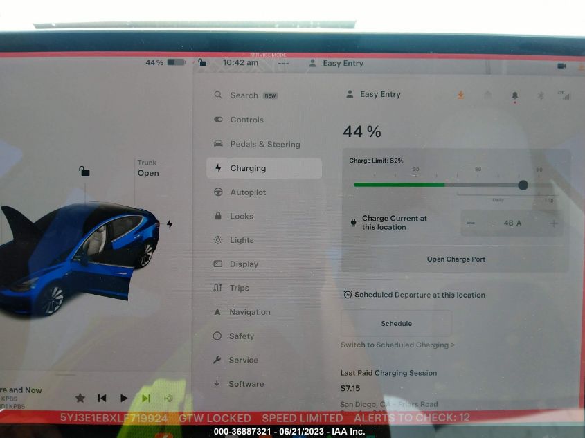 2020 TESLA MODEL 3 LONG RANGE - 5YJ3E1EBXLF719924