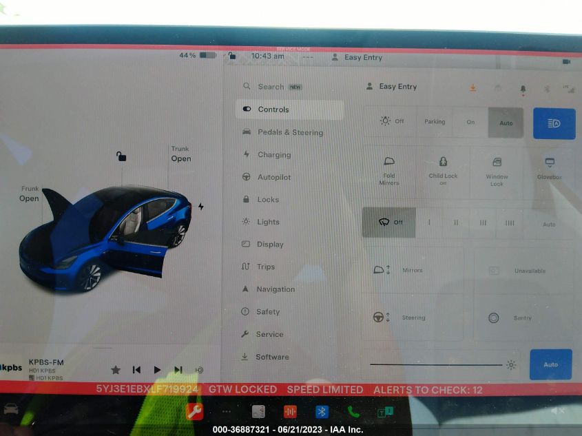 2020 TESLA MODEL 3 LONG RANGE - 5YJ3E1EBXLF719924