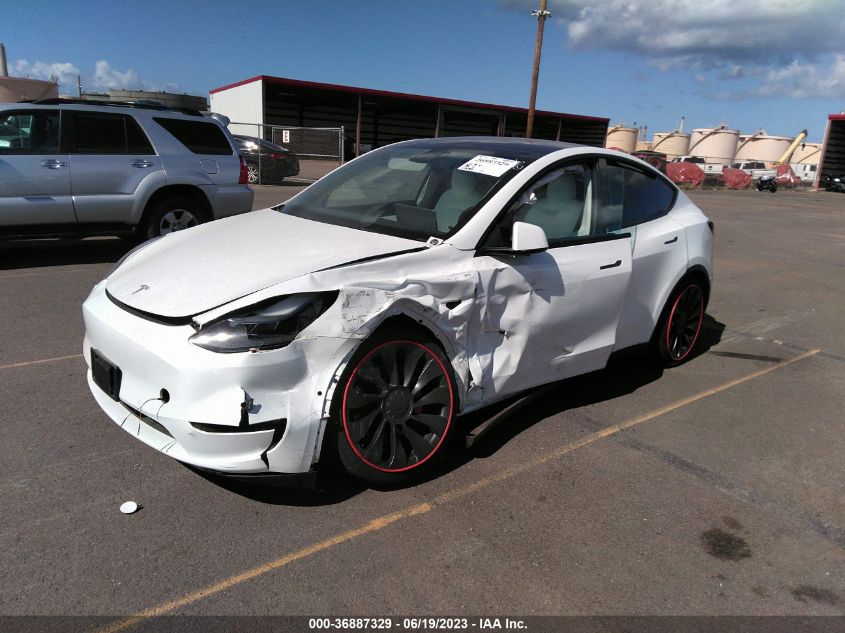 2022 TESLA MODEL Y PERFORMANCE - 7SAYGDEF9NF382334