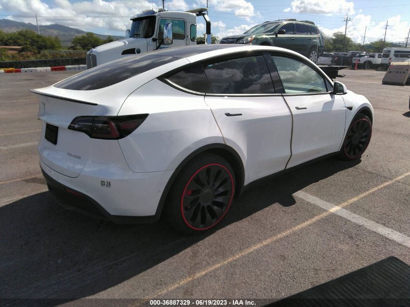 2022 TESLA MODEL Y PERFORMANCE - 7SAYGDEF9NF382334