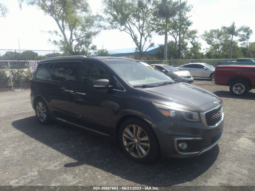2016 KIA SEDONA SXL - KNDME5C18G6147503