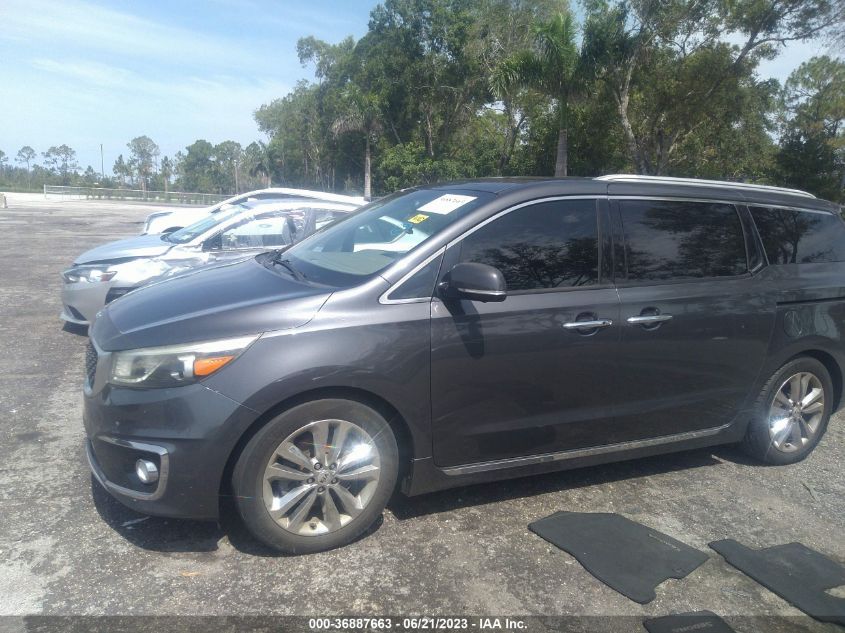 2016 KIA SEDONA SXL - KNDME5C18G6147503