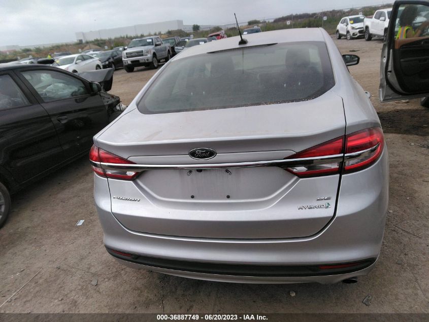 2017 FORD FUSION SE HYBRID - 3FA6P0LU2HR265413