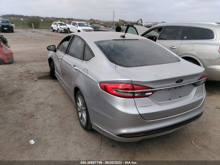 2017 FORD FUSION SE HYBRID - 3FA6P0LU2HR265413