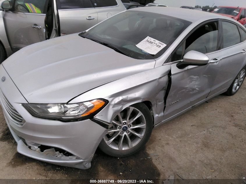 2017 FORD FUSION SE HYBRID - 3FA6P0LU2HR265413