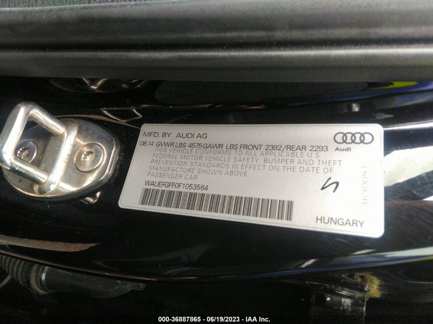 2015 AUDI A3 2.0T PREMIUM PLUS - WAUEFGFF0F1053564