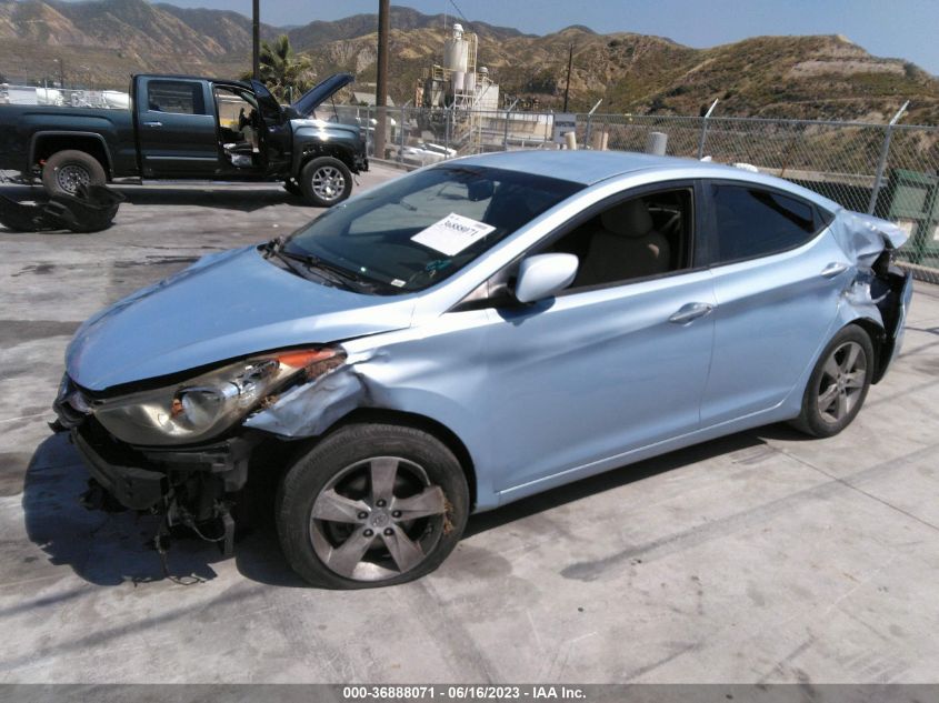 2013 HYUNDAI ELANTRA GLS PZEV - KMHDH4AE0DU800268