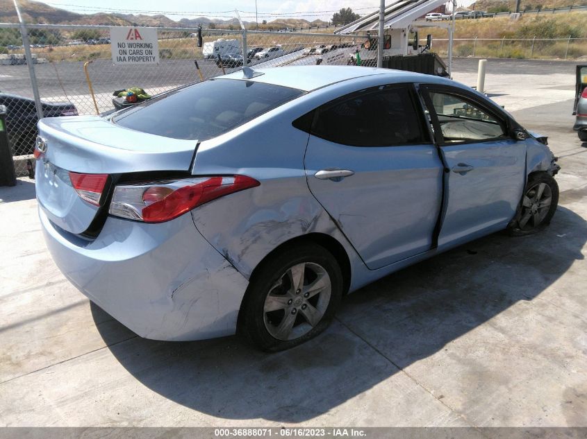 2013 HYUNDAI ELANTRA GLS PZEV - KMHDH4AE0DU800268