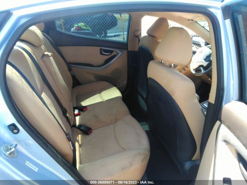 2013 HYUNDAI ELANTRA GLS PZEV - KMHDH4AE0DU800268