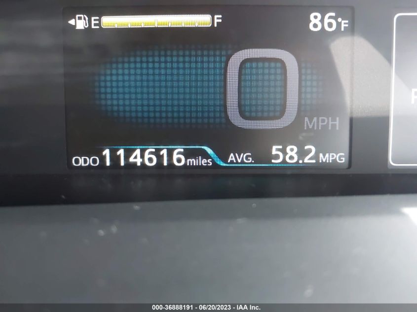 2016 TOYOTA PRIUS - JTDKARFU2G3510315