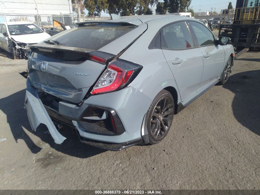 2020 HONDA CIVIC HATCHBACK SPORT - SHHFK7H46LU414148