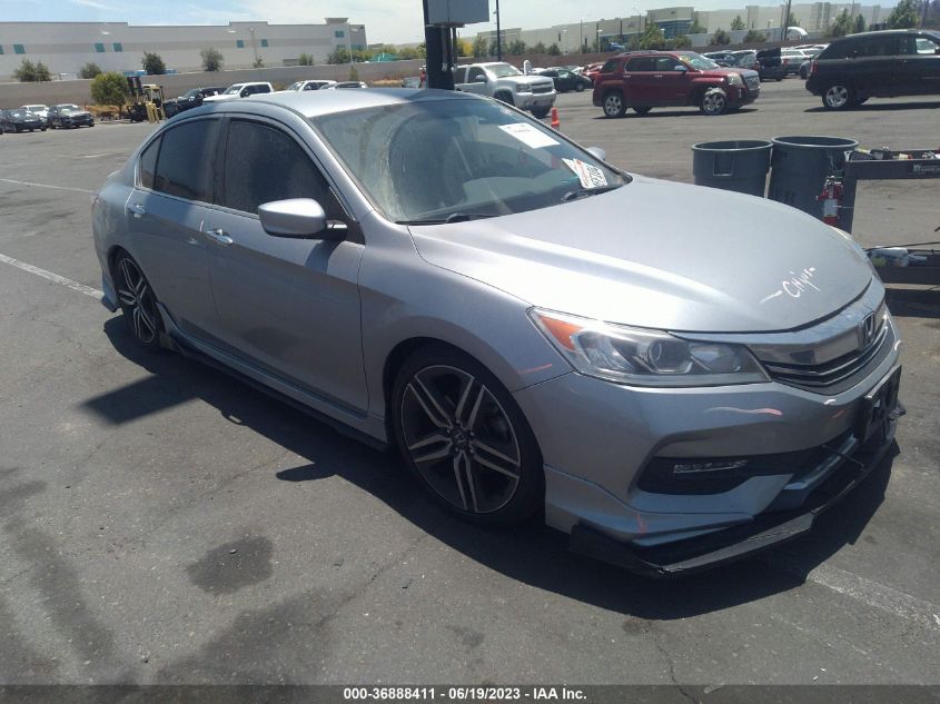 2017 HONDA ACCORD SEDAN SPORT SE - 1HGCR2F17HA147843