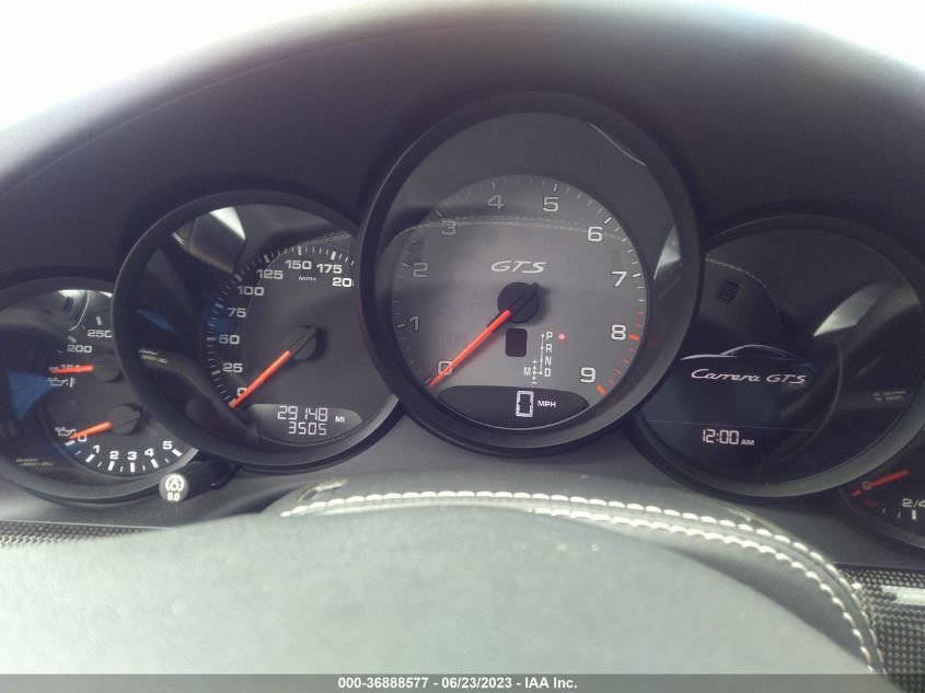 2016 PORSCHE 911 CARRERA - WP0AB2A94GS122396