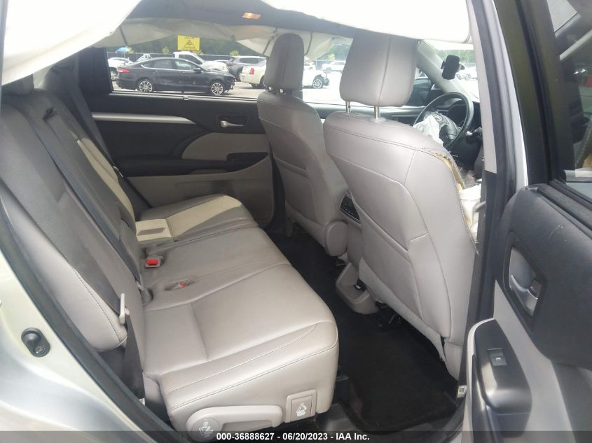 2017 TOYOTA HIGHLANDER HYBRID XLE - 5TDJGRFH2HS035584