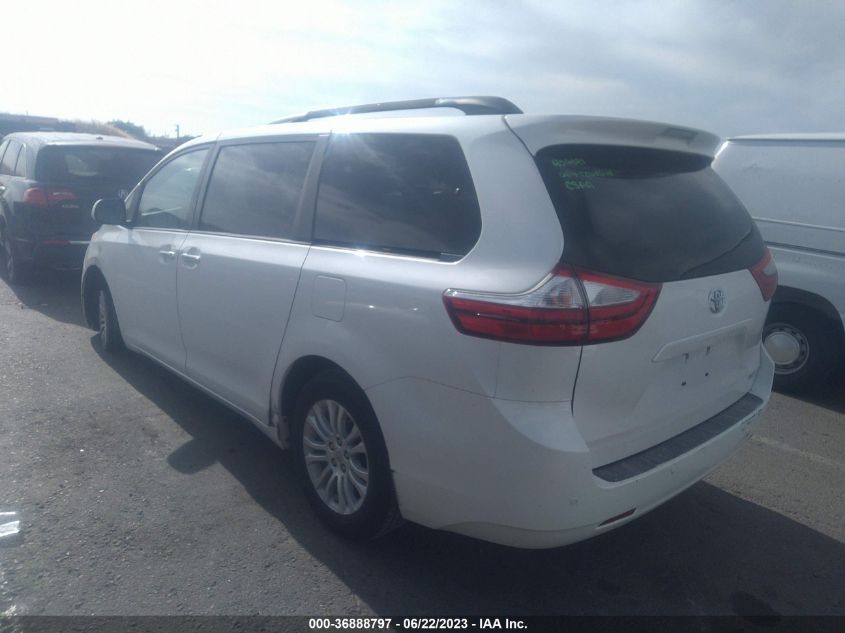 2015 TOYOTA SIENNA XLE/XLE AAS/LTD - 5TDYK3DC5FS555423