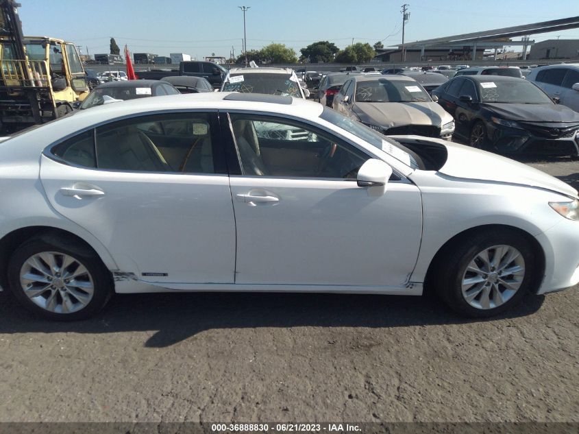 2013 LEXUS ES 300H HYBRID JTHBW1GG1D2017379