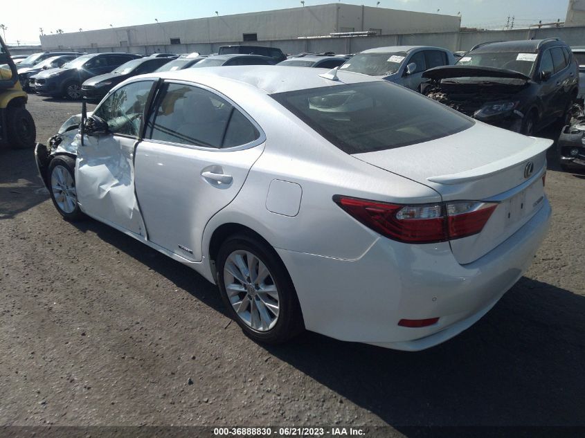 2013 LEXUS ES 300H HYBRID JTHBW1GG1D2017379
