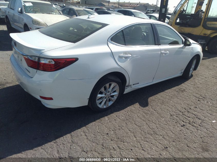 2013 LEXUS ES 300H HYBRID JTHBW1GG1D2017379