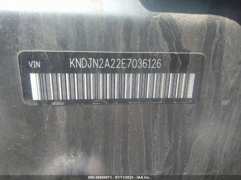 2014 KIA SOUL BASE - KNDJN2A22E7036126
