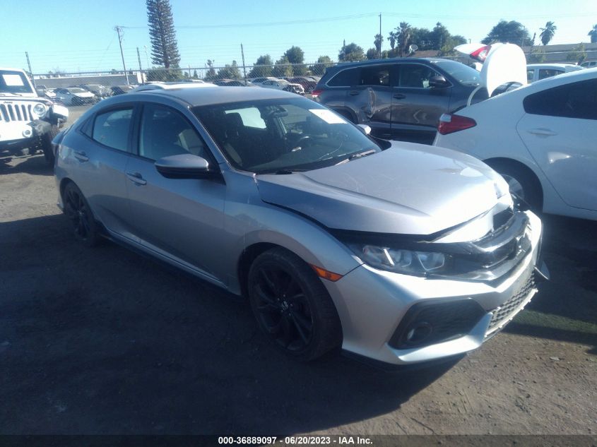 2018 HONDA CIVIC HATCHBACK SPORT - SHHFK7G43JU222748