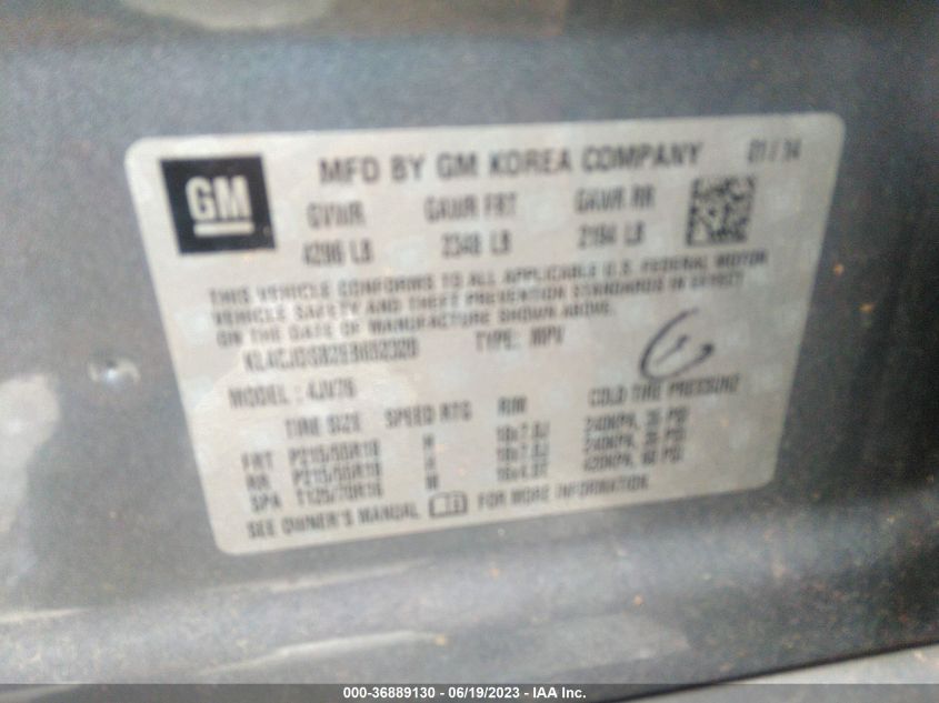 2014 BUICK ENCORE PREMIUM - KL4CJDSB2EB652320