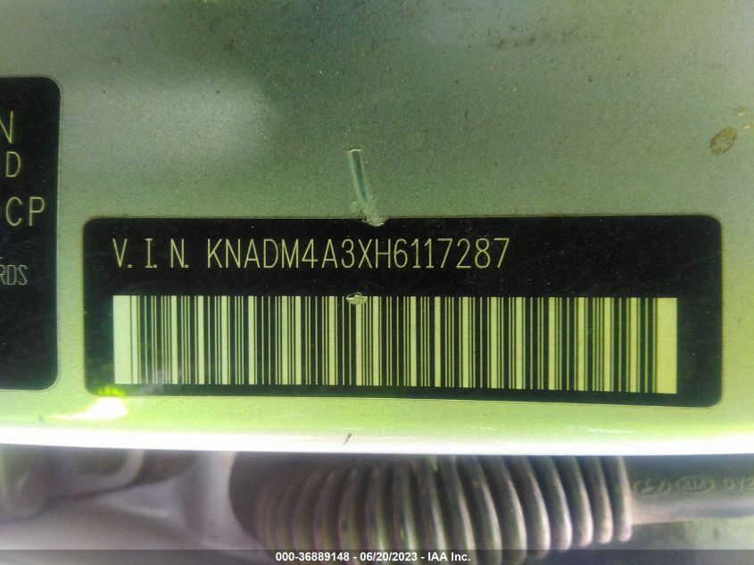 2017 KIA RIO LX - KNADM4A3XH6117287