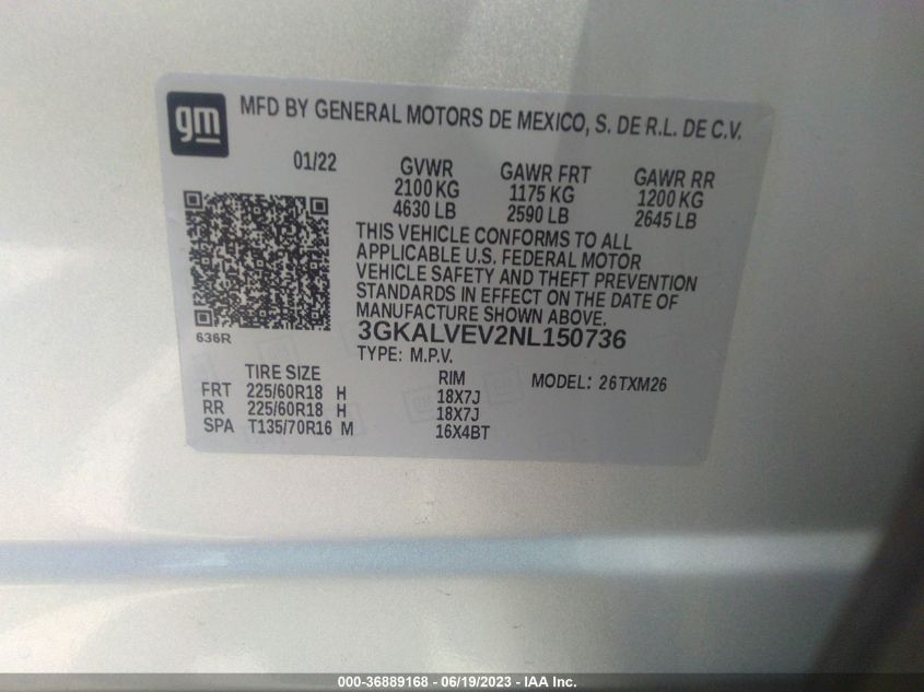 2022 GMC TERRAIN SLT - 3GKALVEV2NL150736
