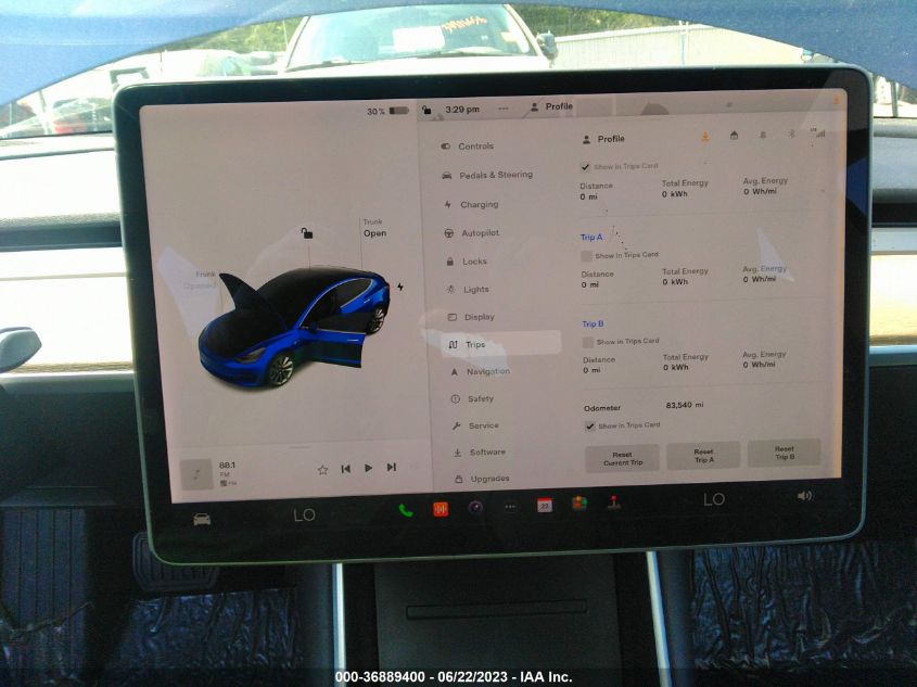 2018 TESLA MODEL 3 RANGE BATTERY - 5YJ3E1EA3JF034569