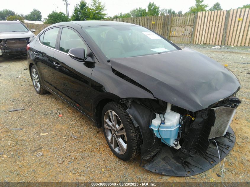 2018 HYUNDAI ELANTRA LIMITED - KMHD84LF1JU499768