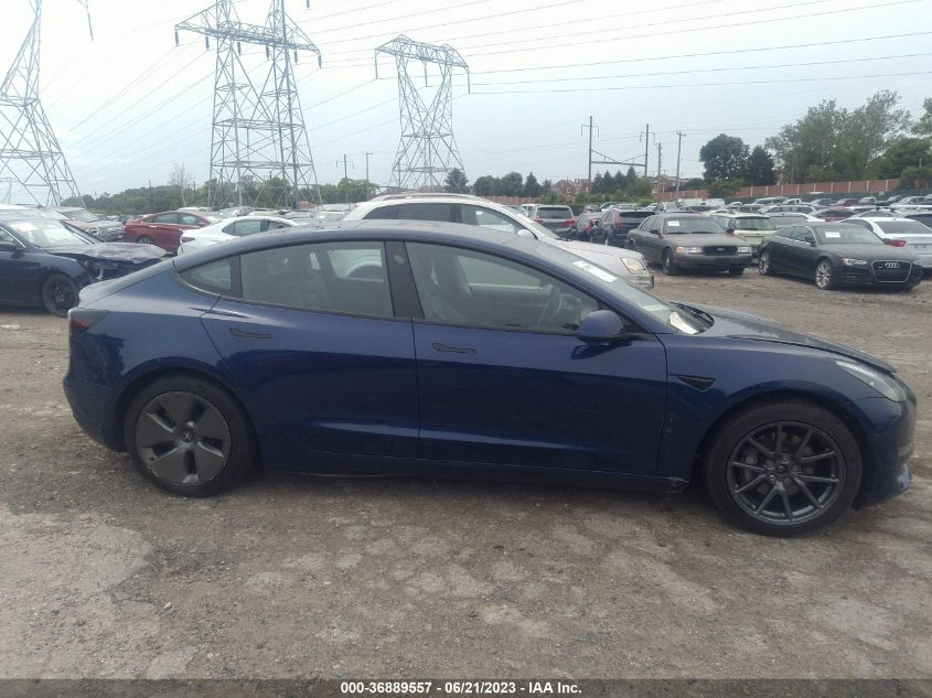 2022 TESLA MODEL 3 - 5YJ3E1EB3NF240361
