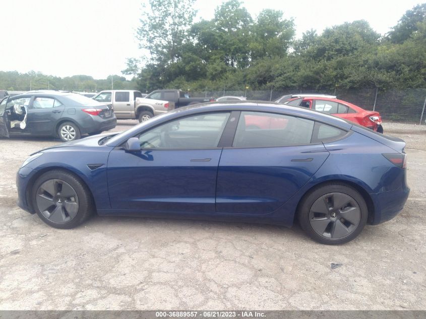 2022 TESLA MODEL 3 - 5YJ3E1EB3NF240361