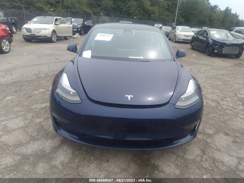 2022 TESLA MODEL 3 - 5YJ3E1EB3NF240361