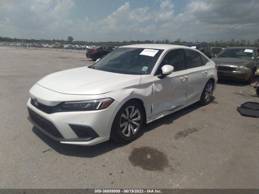 VIN 2HGFE2F27NH549196 2022 HONDA CIVIC SEDAN LX
