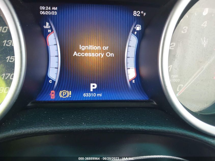 2014 MASERATI GHIBLI ZAM57XSA6E1105624