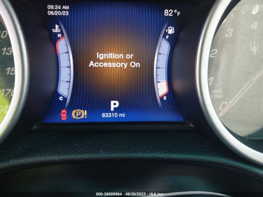 2014 MASERATI GHIBLI ZAM57XSA6E1105624