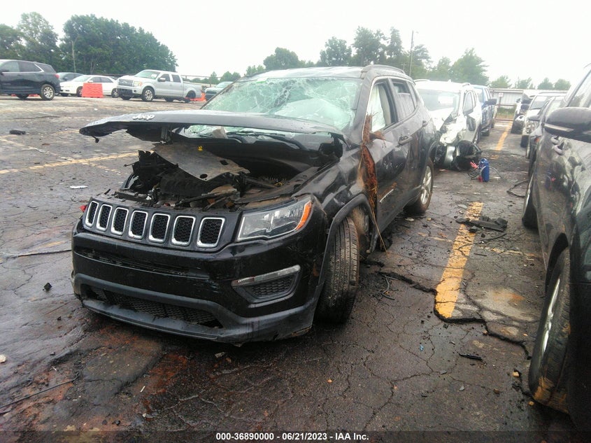 VIN 3C4NJCAB3KT763107 2019 JEEP COMPASS SPORT