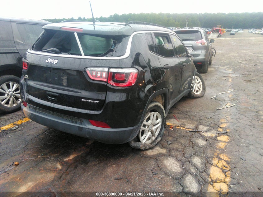 VIN 3C4NJCAB3KT763107 2019 JEEP COMPASS SPORT
