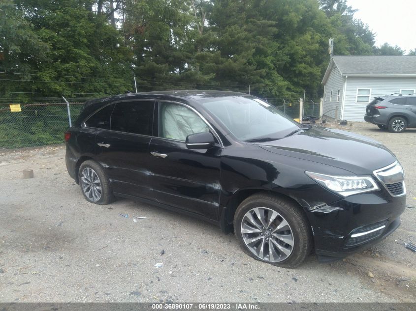 2014 ACURA MDX TECH PKG - 5FRYD4H42EB003723