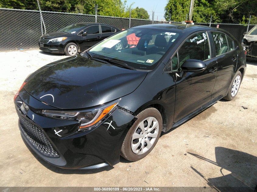 VIN 5YFEPMAE3MP231537 2021 TOYOTA COROLLA LE