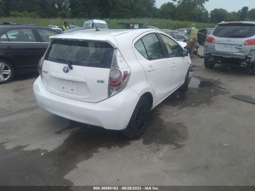 2013 TOYOTA PRIUS C ONE/TWO/THREE/FOUR - JTDKDTB34D1549187
