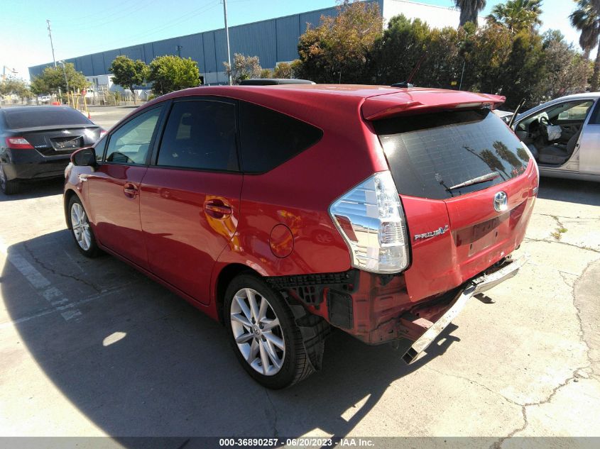 2013 TOYOTA PRIUS V TWO/THREE/FIVE - JTDZN3EU5D3253163
