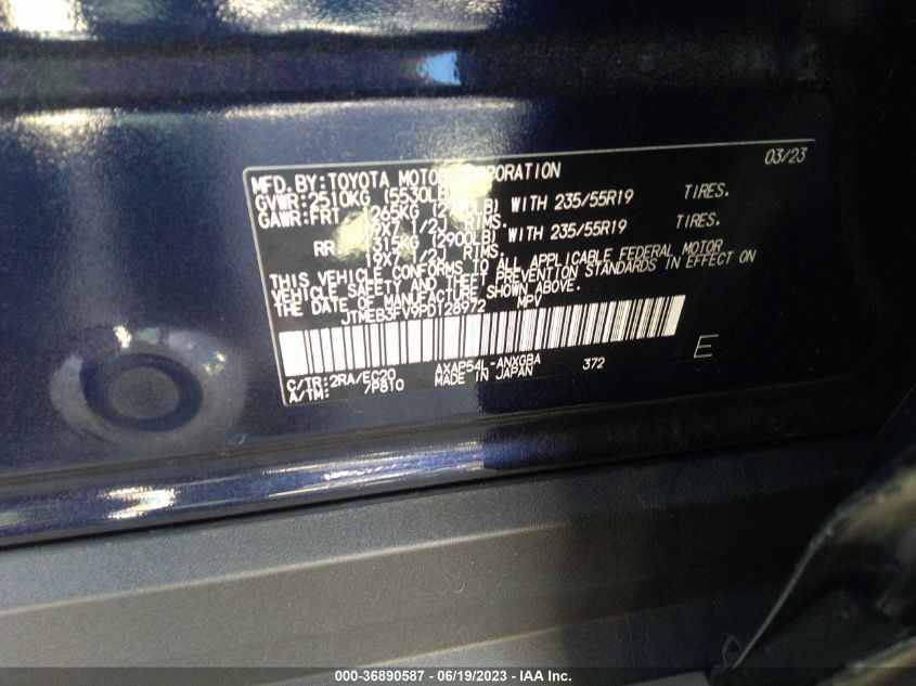 2023 TOYOTA RAV4 PRIME XSE JTMEB3FV9PD128972