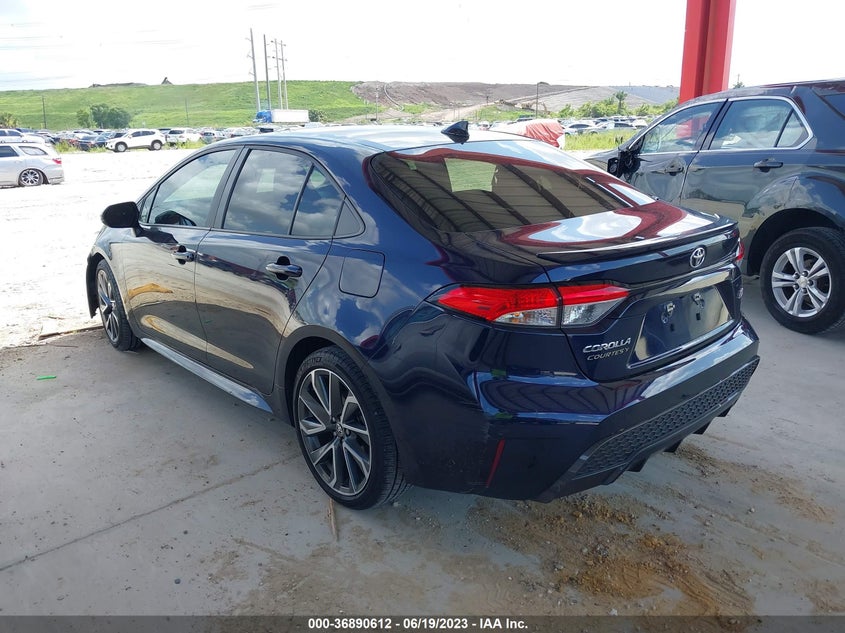 VIN 5YFS4MCE3MP076559 2021 TOYOTA COROLLA SE/NIGHTSHADE/APEX SE
