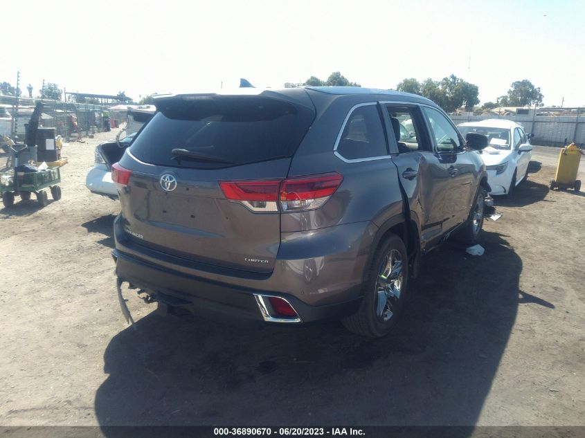 2018 TOYOTA HIGHLANDER LIMITED - 5TDYZRFH0JS268152