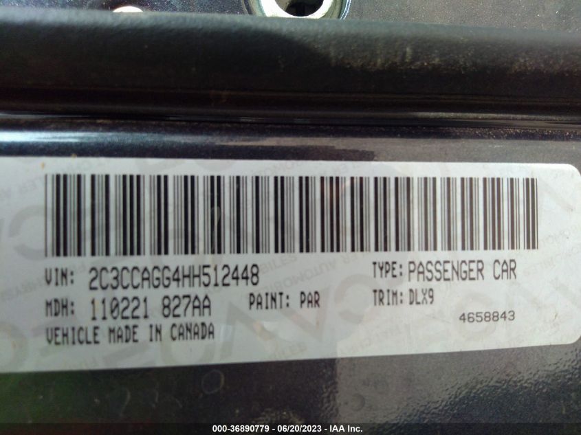 2017 CHRYSLER 300 300S - 2C3CCAGG4HH512448