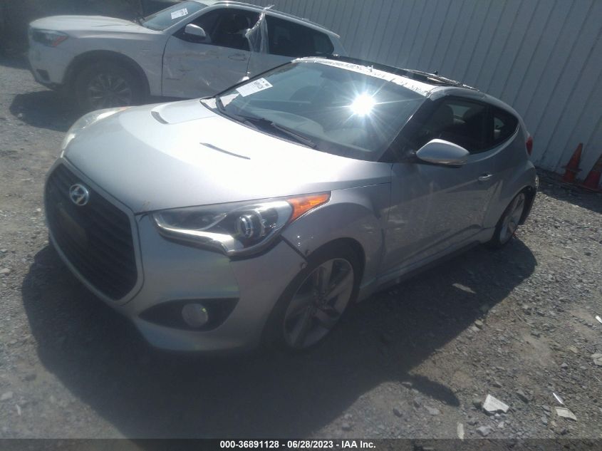 2014 HYUNDAI VELOSTER TURBO - KMHTC6AE5EU185966